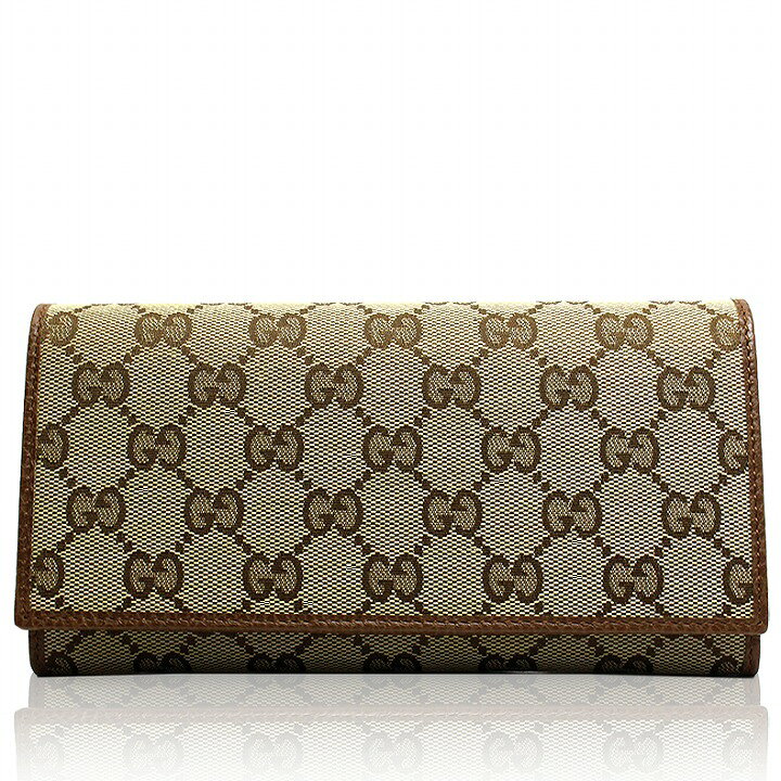 楽天市場】新品 未使用品 グッチ GUCCI 長財布 GGキャンバス レザー 本  