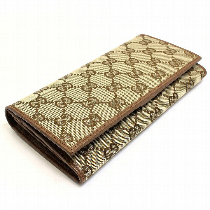 楽天市場】新品 未使用品 グッチ GUCCI 長財布 GGキャンバス レザー 本  
