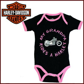 ハーレーダビッドソン Harley-Davidson ボディースーツ ベビー 肌着 下着 半袖 ロンパース 赤ちゃん あかちゃん hd55inf