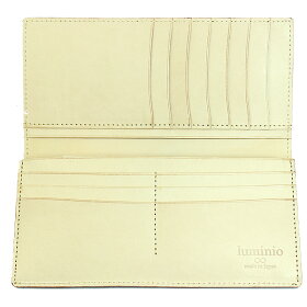 財布メンズ長財布日本製栃木レザー牛革フルベジタブルタンニンブラックレンガluminioルミニーオ