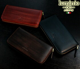 luminioルミニーオ長財布牛革オイルドレザーラウンドファスナーラスプ加工luyon2014