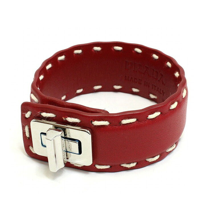 楽天市場】プラダ PRADA ブレスレット レディース レザー レッド ROSSO 