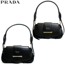 プラダ バッグ PRADA ハンドバッグ レディース ショルダーバッグ パッティーナ サフィアーノ ストラップ付き 2way レザー ブラック ブランド 1bd168-salu-nero 女性 彼女