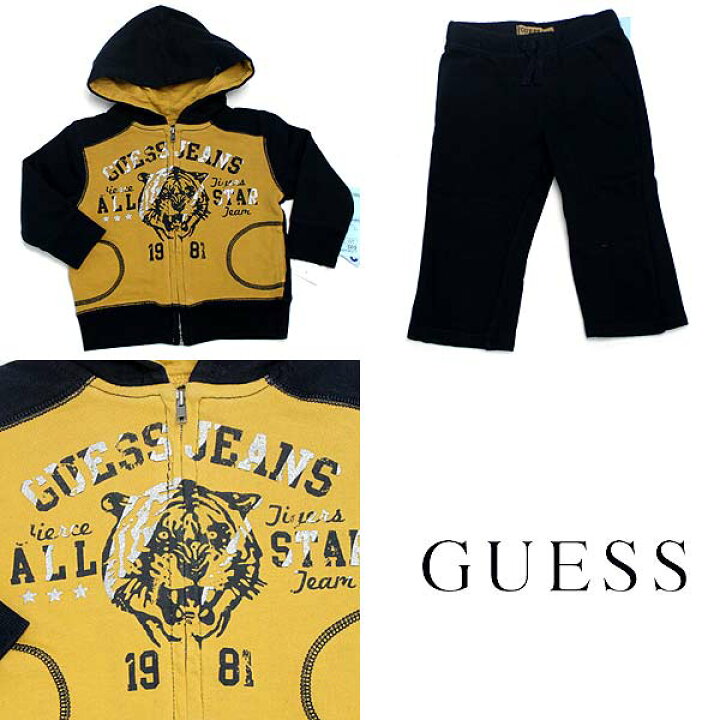 楽天市場】ゲス GUESS ジップアップパーカー パンツ 2ピース 