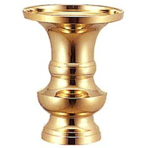 【ペット用仏具】 ペット用花立 真鍮・磨 大