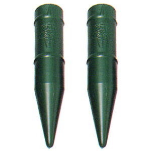 お墓用花立 野花立 樹脂・中(グリーン) 1対(2本)セット