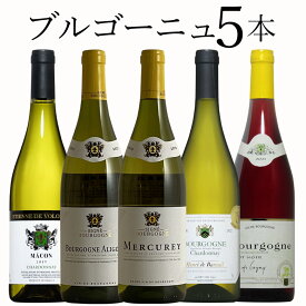 ブルゴーニュ 赤1白4 5本 ワイン セット wine ギフト 母の日 750ML