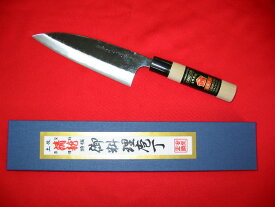 「土佐清龍作」黒打舟行包丁（両刃）16.5cm