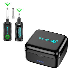ギターワイヤレストランスミッター 充電コンパートメント付き オーディオワイヤレストランシーバー 電子音響楽器ワイヤレス伝送トランシーバー WS-M