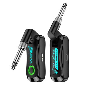 ギターワイヤレストランスミッター 充電コンパートメント付き オーディオワイヤレストランシーバー 電子音響楽器ワイヤレス伝送トランシーバー WS-M