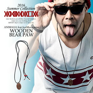 �A�j�}���A ANIMALIA ANIMALIA feat.Jun Murayama-WOODEN BEAR PAW animal-ac43 animalia �����Y ���f�B�[�X �l�b�N���X �X�g���[�g