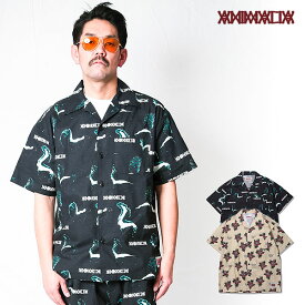 30％OFF SALE セール アニマリア ANIMALIA SWAGGER S/S SHIRTS - SKUNK / ROSE - an23sp-sh03 メンズ シャツ 送料無料