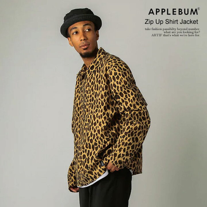楽天市場】アップルバム APPLEBUM Zip Up Shirt Jacket 2420624 メンズ  
