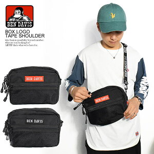 �x���f�C�r�X BEN DAVIS BOX LOGO TAPE SHOULDER bdw-9268 �����Y �V�����_�[�o�b�O �o�b�O �� �J�o�� �X�g���[�g bendavis �x���f�[�r�X