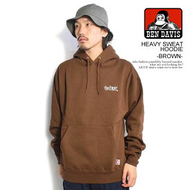 ベンデイビス BEN DAVIS HEAVY SWEAT HOODIE -BROWN- c-23780053br メンズ パーカー プルオーバー ヘビーウェイト 送料無料 ストリート