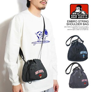 �x���f�C�r�X BEN DAVIS EMBRO STRING SHOULDER BAG bdw-8336 �����Y �V�����_�[�o�b�O �o�b�O �J�o�� �h���[�X�g�����O�o�b�O �X�g���[�g