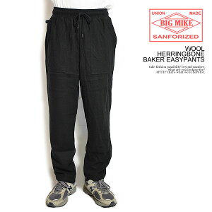 �r�b�O�}�C�N BIG MIKE WOOL HERRINGBONE BAKER EASYPANTS 102247000 �����Y �p���c �C�[�W�[�p���c ���[�N�p���c �������� �X�g���[�g