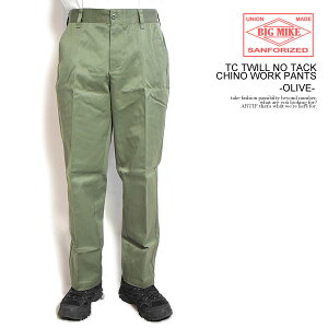 �r�b�O�}�C�N BIG MIKE TC TWILL NO TACK CHINO WORK PANTS -OLIVE- 102337200o �����Y �p���c �`�m�p�� ���[�N�p���c �������� �X�g���[�g