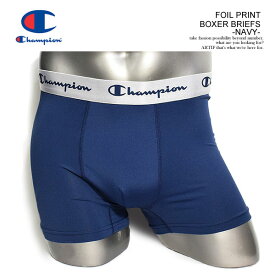 チャンピオン CHAMPION FOIL PRINT BOXER BRIEFS -NAVY- cm6-p202 レディース メンズ ボクサーブリーフ ボクサーパンツ ショーツ ストリート