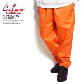 クックマン COOKMAN CHEF PANTS -ORANGE- 231-01804 231-32801レディース メンズ パンツ シェフパンツ イージーパンツ ストリート おしゃれ かっこいい カジュアル ファッション cookman