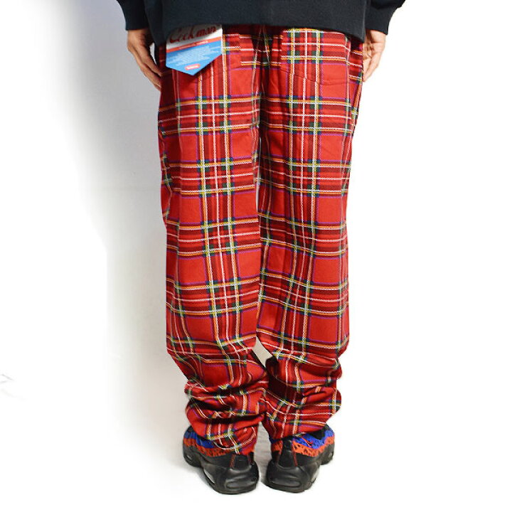 Cookman クックマン シェフパンツ Chef Pants メンズ レディース Tartan Red タータン チェック 231 033 豪華な