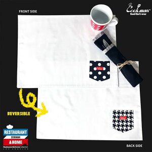 �N�b�N�}�� COOKMAN TABLE POCKET MAT REVERSIBLE -CHIDORI & DOTS- 233-01924 ���f�B�[�X �����Y �����`�����}�b�g �e�[�u���}�b�g �����`�N���X ���o�[�V�u�� �X�g���[�g ������� ���������� �J�W���A�� �t