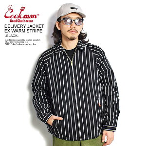 �N�b�N�}�� COOKMAN DELIVERY JACKET EX WARM STRIPE -BLACK- 231-13414 ���f�B�[�X �����Y �W���P�b�g �f���o���[�W���P�b�g ���� �������� �X�g���[�g ������� ���������� �J�W���A�� �t�@�b�V���� cookman