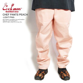 クックマン COOKMAN CHEF PANTS PEACH -LIGHT PINK- 231-21819 レディース メンズ パンツ シェフパンツ イージーパンツ 送料無料 ストリート おしゃれ かっこいい カジュアル ファッション cookman