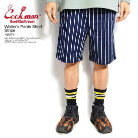 クックマン COOKMAN Waiter's Pants Short Stripe Navy -NAVY- 231-21935 メンズ レディース ショートパンツ ショーツ パンツ シェフパンツ ストリート