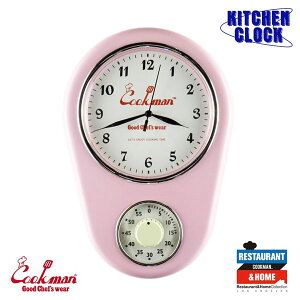 NbN} COOKMAN KITCHEN CLOCK PINK -LIGHT PINK- 233-13914 fB[X Y Lb`NbN v |v Ǌ|v AiO ^C}[ Lb`^C}[  Xg[g  