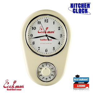NbN} COOKMAN KITCHEN CLOCK IVORY -OFF WHITE- 233-13915 fB[X Y Lb`NbN v |v Ǌ|v AiO ^C}[ Lb`^C}[  Xg[g  
