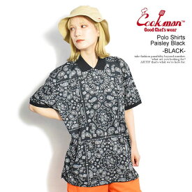 クックマン COOKMAN Polo Shirts Paisley Black -BLACK- 231-31279 メンズ ポロシャツ 半袖 ドライ素材 送料無料 ストリート