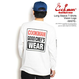 �N�b�N�}�� COOKMAN Long Sleeve T-Shirts Vision Logo -WHITE- 161-53167w �����Y T�V���c ���� ����T VISION STREET WEAR �R���{ �������� �X�g���[�g