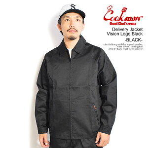 �N�b�N�}�� COOKMAN Delivery Jacket Vision Logo Black -BLACK- 161-53465 �����Y �W���P�b�g �f���o���[�W���P�b�g �A�E�^�[ VISION STREET WEAR �R���{ �������� �X�g���[�g