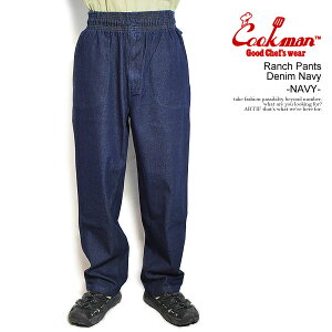 �N�b�N�}�� COOKMAN Ranch Pants Denim Navy -NAVY- 231-53830 �����Y �p���c �����`�p���c �V�F�t�p���c �C�[�W�[�p���c �������� �X�g���[�g