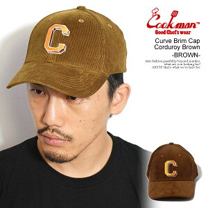 �N�b�N�}�� COOKMAN Curve Brim Cap Corduroy Brown -BROWN- 233-53149 �����Y �L���b�v ���[�L���b�v �R�[�f�����C �������� �X�g���[�g