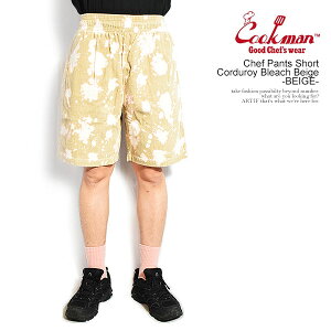 �N�b�N�}�� CCOOKMAN hef Pants Short Corduroy Bleach Beige -BEIGE- 231-61928 �����Y �V���[�g�p���c �V�F�t�p���c �C�[�W�[�V���[�c �������� �X�g���[�g
