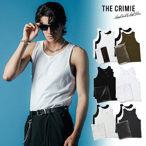 �N���C�~�[ CRIMIE TANK TOP 2P �{ 1P SERVICE 3P PACK cr1-02b3-cs02 �����Y �^���N�g�b�v �m�[�X���[�u �p�b�NT�V���c 3������ �������� �X�g���[�g