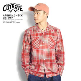 60％OFF SALE セール カットレイト CUTRATE AFGHAN CHECK L/S SHIRT cr-18aw007 cutrate メンズ レディース 送料無料 ストリート