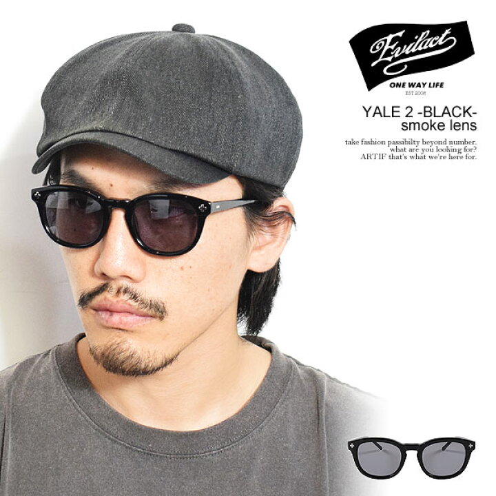 楽天市場】イーブルアクト アイウェア EVILACT EYEWEAR YALE 2 -BLACK 
