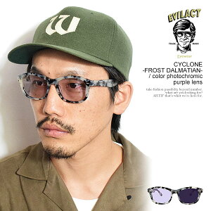 C[uANg ACEFA EVILACT EYEWEAR CYCLONE -FROST DALMATIAN- / color photochromic purple lens eae25-01-15 Y TOX oCJ[VF[h Y  Xg[g