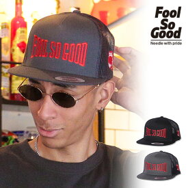 2024 夏 先行予約 6月上旬〜中旬入荷予定 フールソーグッド Fool So Good LOSER FLAT VISOR MESH CAP fsg-24ss-cap06 メンズ キャップ 送料無料 キャンセル不可