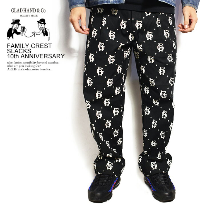 楽天市場】グラッドハンド GLAD HAND FAMILY CREST SLACKS 