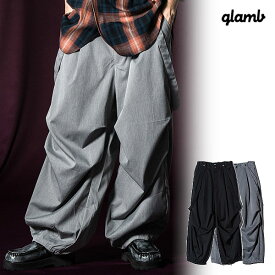 2024 春 先行予約 2月上旬〜中旬入荷予定 グラム glamb Suspender Knee Tuck Slacks gb0124-p09 サスペンダーニータックスラックス パンツ 送料無料 キャンセル不可