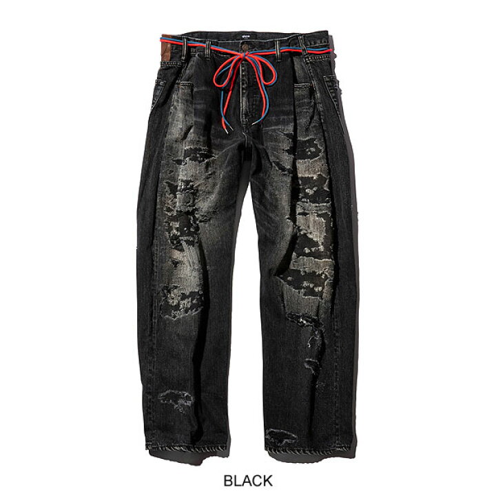 楽天市場】30％OFF SALE セール グラム glamb Heavy Damage Wide Denim  