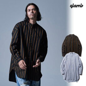 グラム glamb Stripe Long SH gb0123-sh11 ストライプロングシャツ シャツ 送料無料
