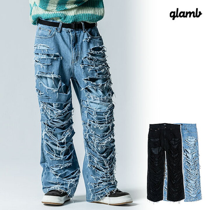 楽天市場】グラム glamb Shred Damage Denim gb0324-p03 シュレッド  