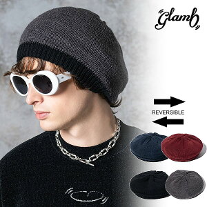 �O���� glamb Reversible Knit Beret gb0325-cp05 ���o�[�V�u���j�b�g�x���[ �x���[�X ��������