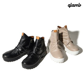 グラム glamb Side Zip Drape Boots gb0223-ac04 サイドジップドレープブーツ ブーツ 送料無料