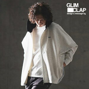 �O�����N���b�v GLIMCLAP Dolman sleeve zip up sweat hoodie 17-099-gla-ce �����Y �p�[�J�[ ��������